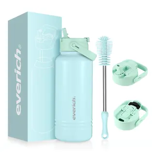 フリップ & ストローふた断熱ウォーターボトル01611C