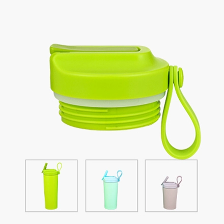 携帯用シリコーンロープが付いているステンレス钢のわらのコーヒーカップ