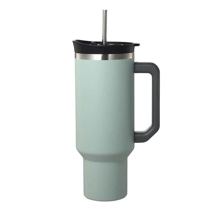ハンドルとストロー付き40オンスタンブラー19323B